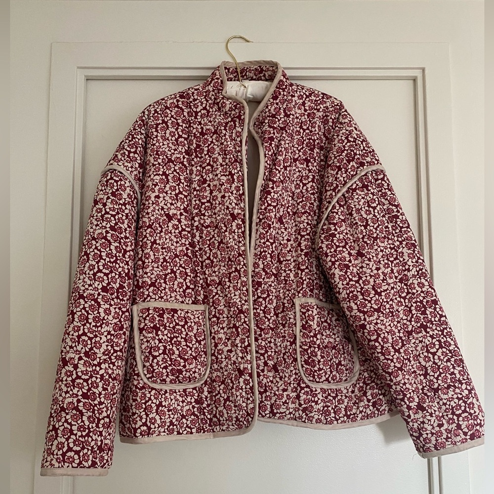Floral quilted jacket